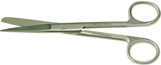 52-004325-EM-Tec H15 microscopy lab scissors-sharp-blunt tips-straight-150mm.jpg EM-Tec H15 microscopy lab scissors, sharp/blunt tips, straight, 150mm, 410 st. st.